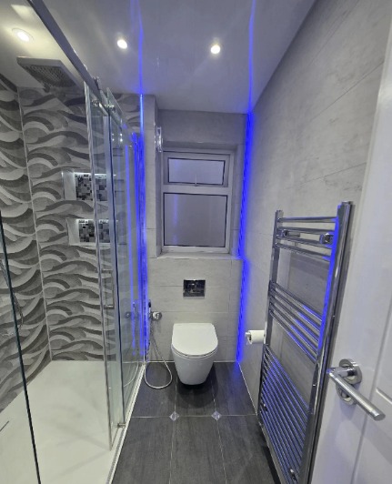 Small bathroom transformation after