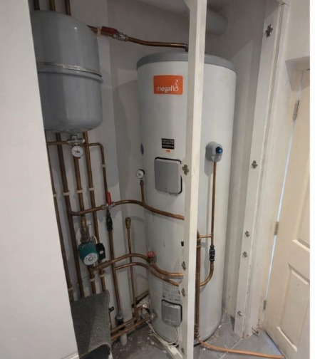 Unvented cylinder upgrade before