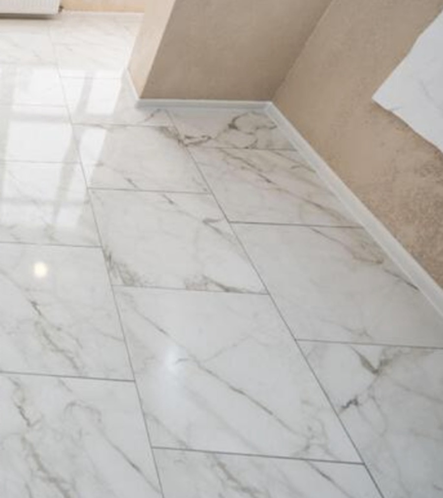Underfloor heating under marble after