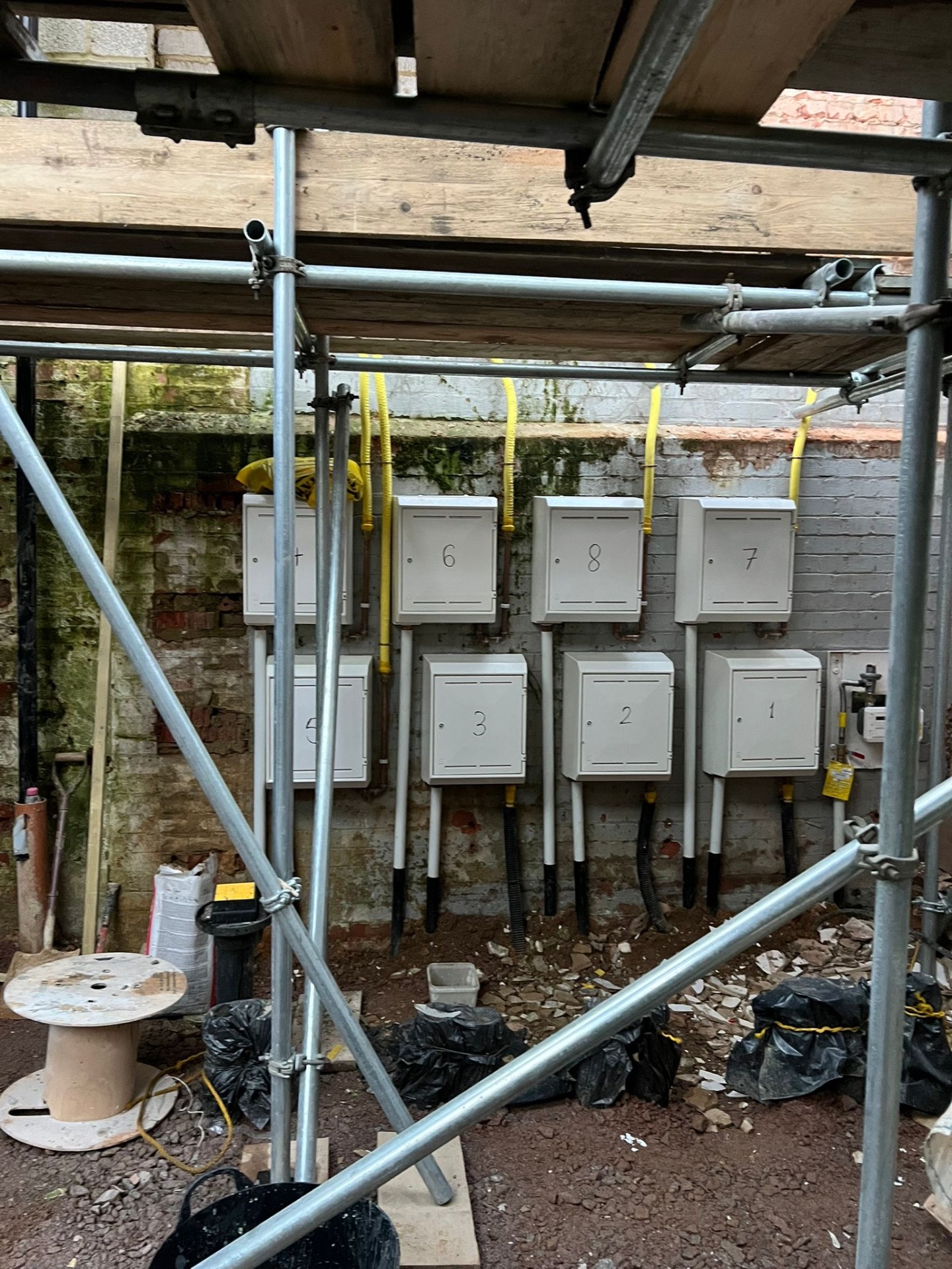 Commercial gas meter installation